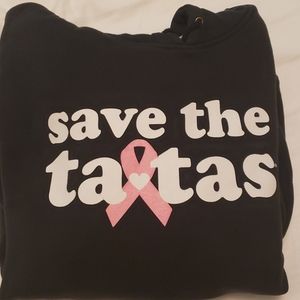 Save the Tatas black hoodie XXL